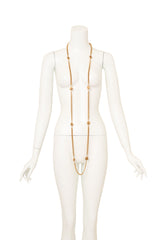 Vintage Chanel Zodiac Coin Station Necklace on mannequin @ Recess LA