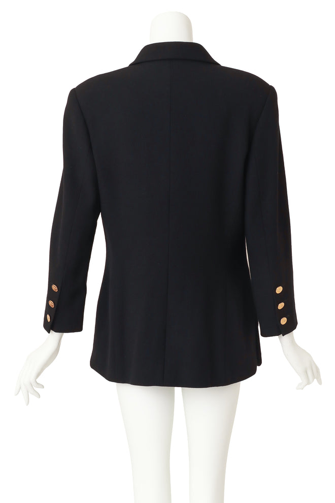 wool blazer by Chanel on mannequin back @ Recess LA