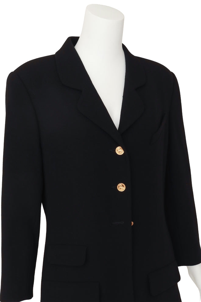 wool blazer by Chanel on mannequin close @ Recess LA