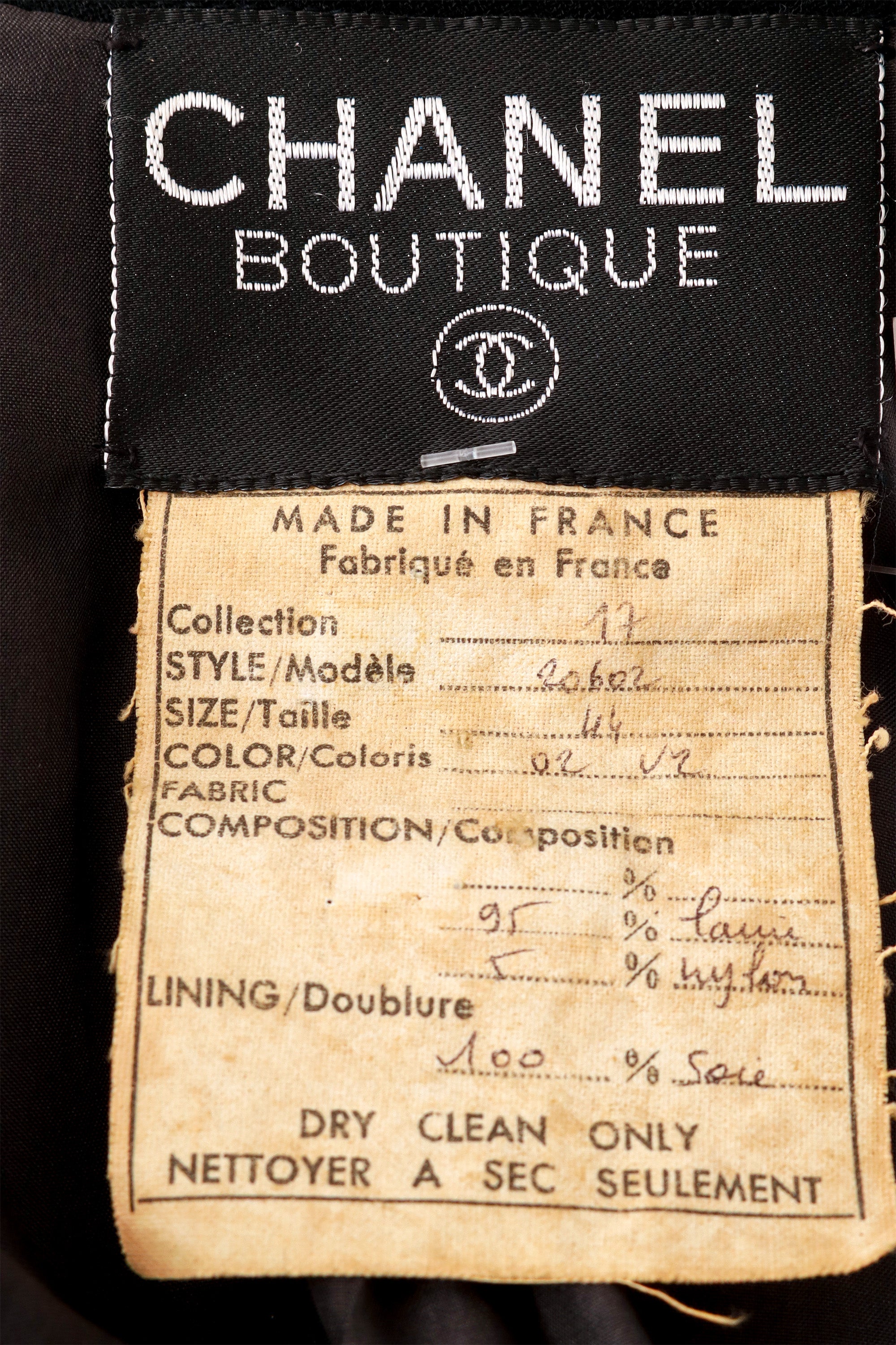 wool blazer by Chanel  label @ Recess LA