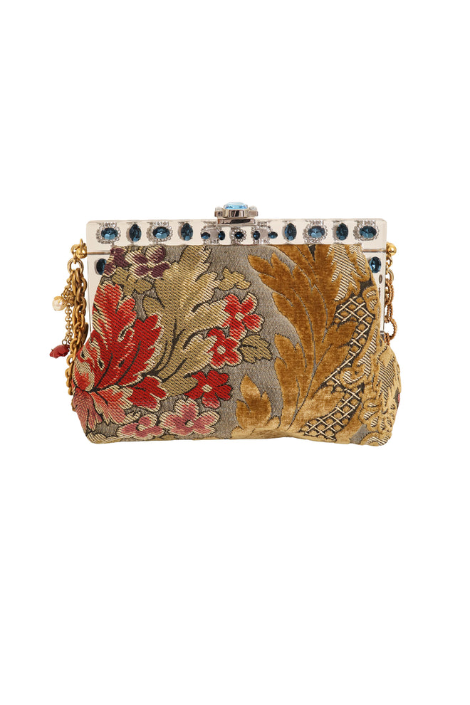 Dolce & Gabbana Brocade Carpet Bag back @ Recess LA
