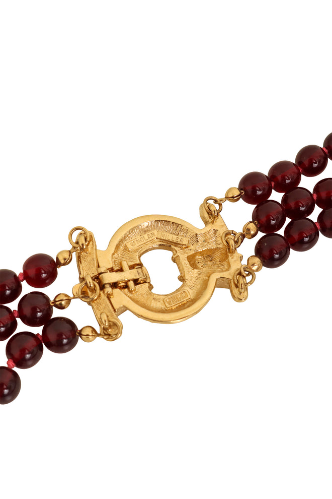 Rhinestone Clasp Bead Necklace signature @ Recess LA 
