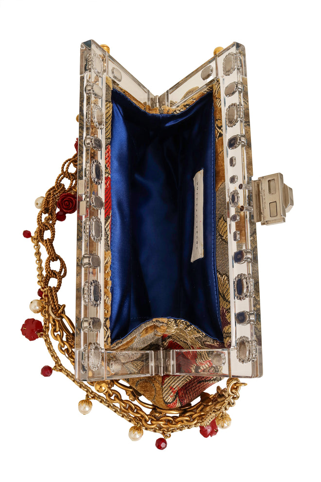 Dolce & Gabbana Brocade Carpet Bag inside @ Recess LA