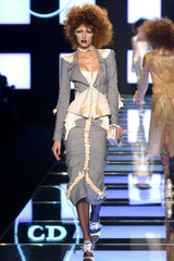 Ruched Lace-Up Dress by Christian Dior on model on 2004 runway @ recess LA