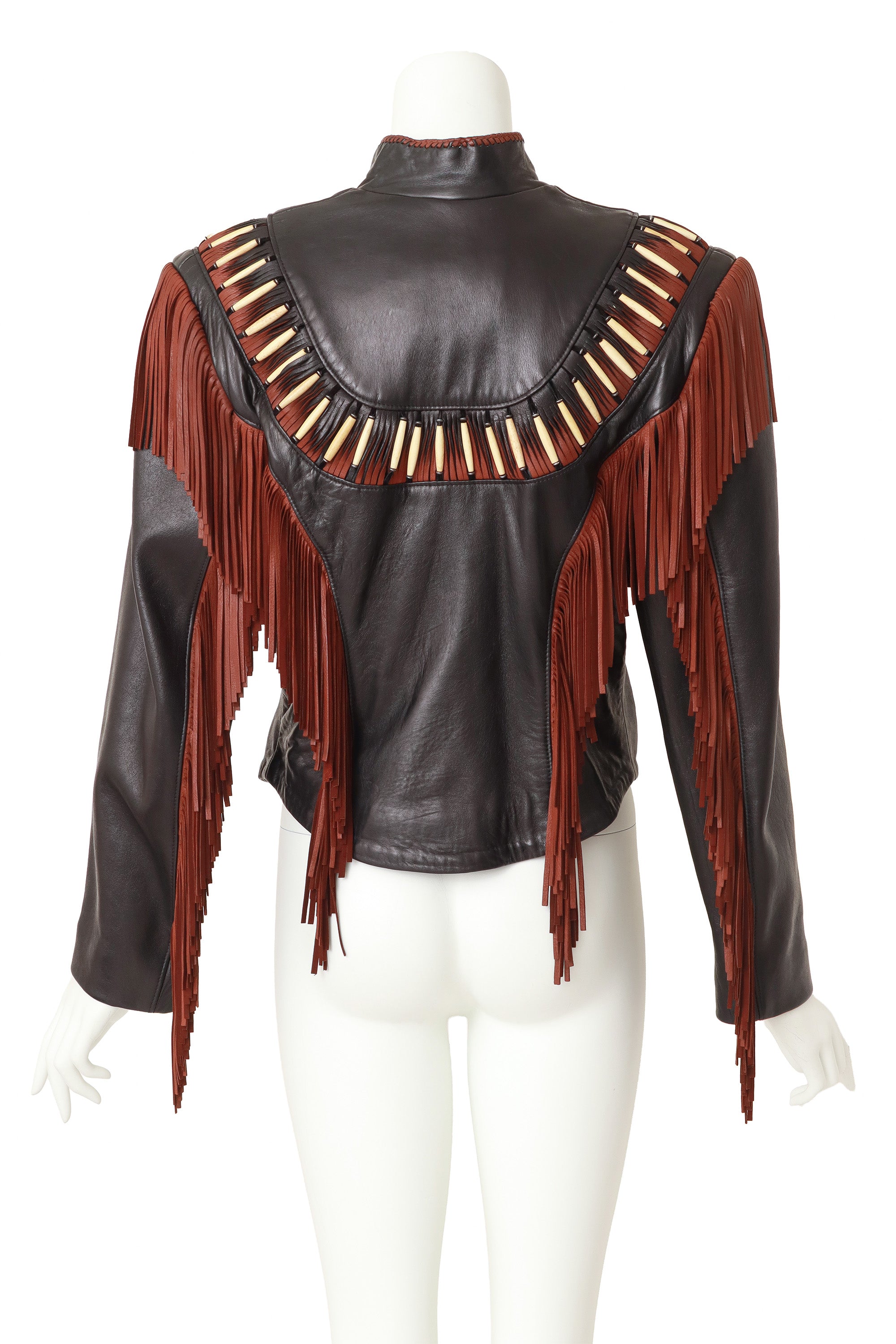 Leather Jacket by Diamond Leathers on mannequin back @ Recess LA