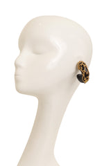 baroque hoop earrings by Isabel Canovas on mannequin @ Recess LA