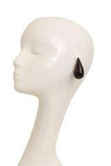 horn inlay earrings by Von Musulin on mannequin @ Recess LA