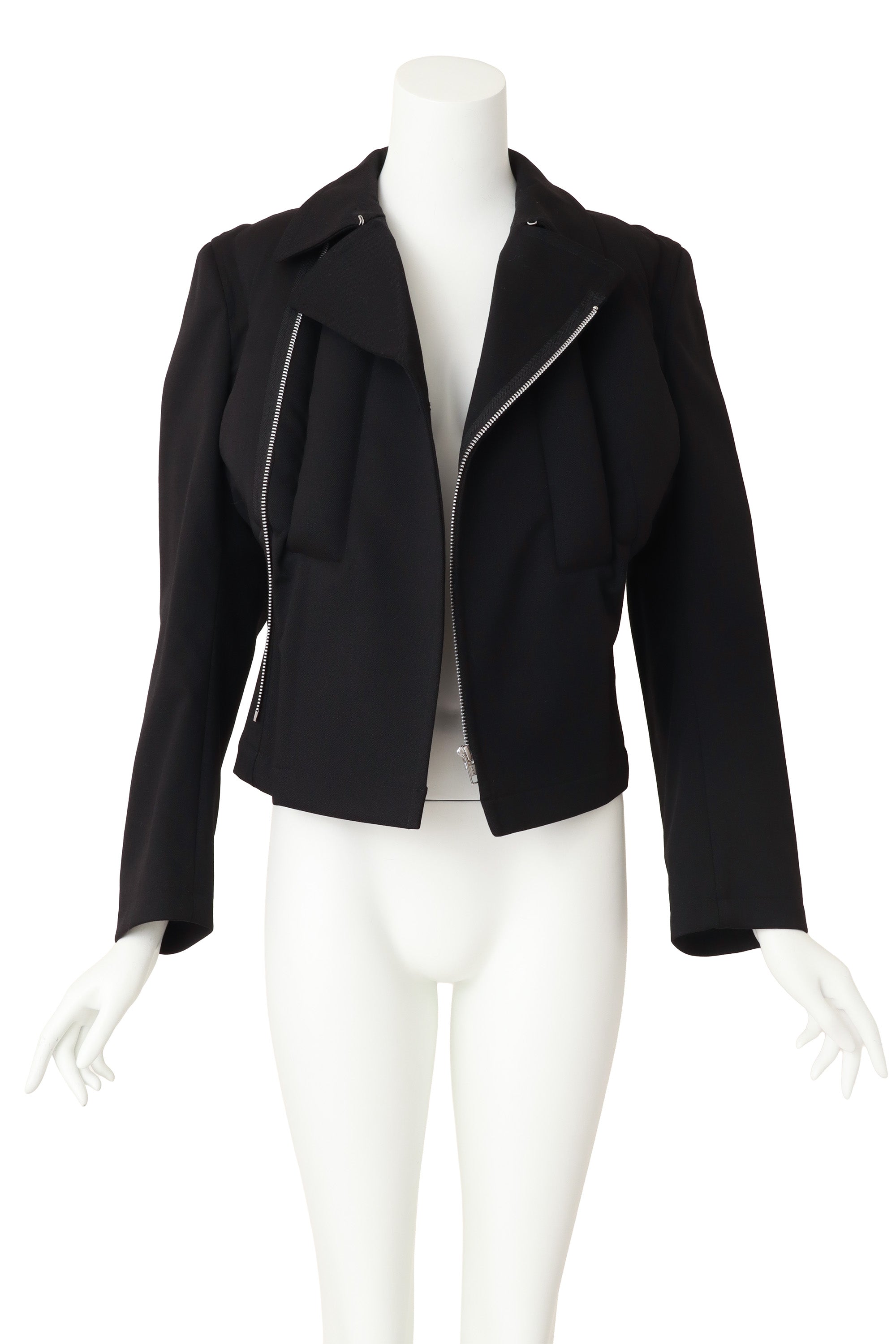 biker jacket by Comme des Garçons on mannequin open @ Recess LA