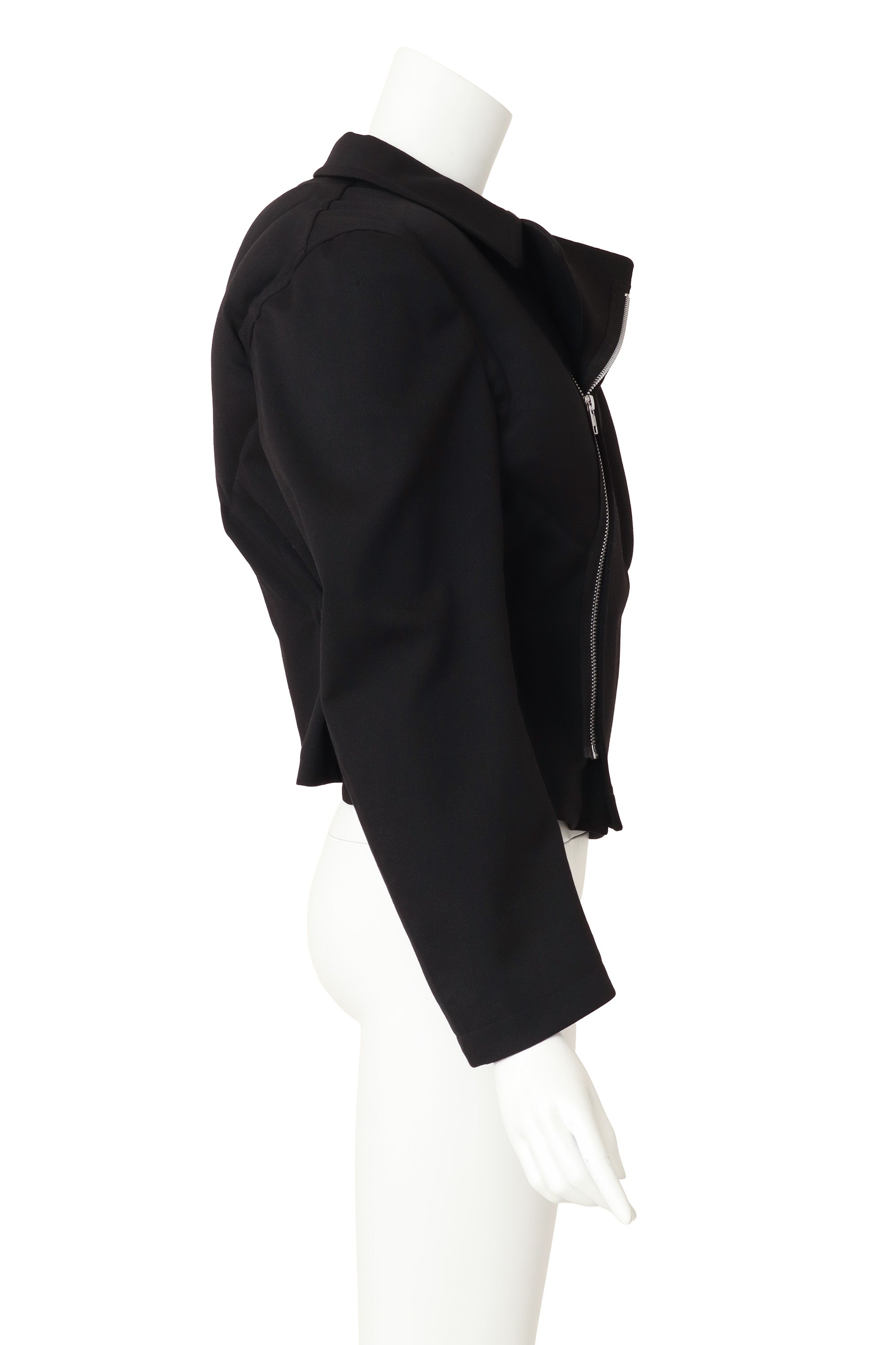 biker jacket by Comme des Garçons on mannequin side @ Recess LA