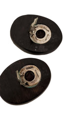 Sterling Egg Inlay Earrings markings @ Recess LA
