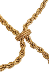 Vintage Tassel Chain Bolo Lariat Necklace bolo ring @ Recess LA