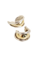  Sterling Mixed Metal Earrings by Varsano close sides @ Recess LA
