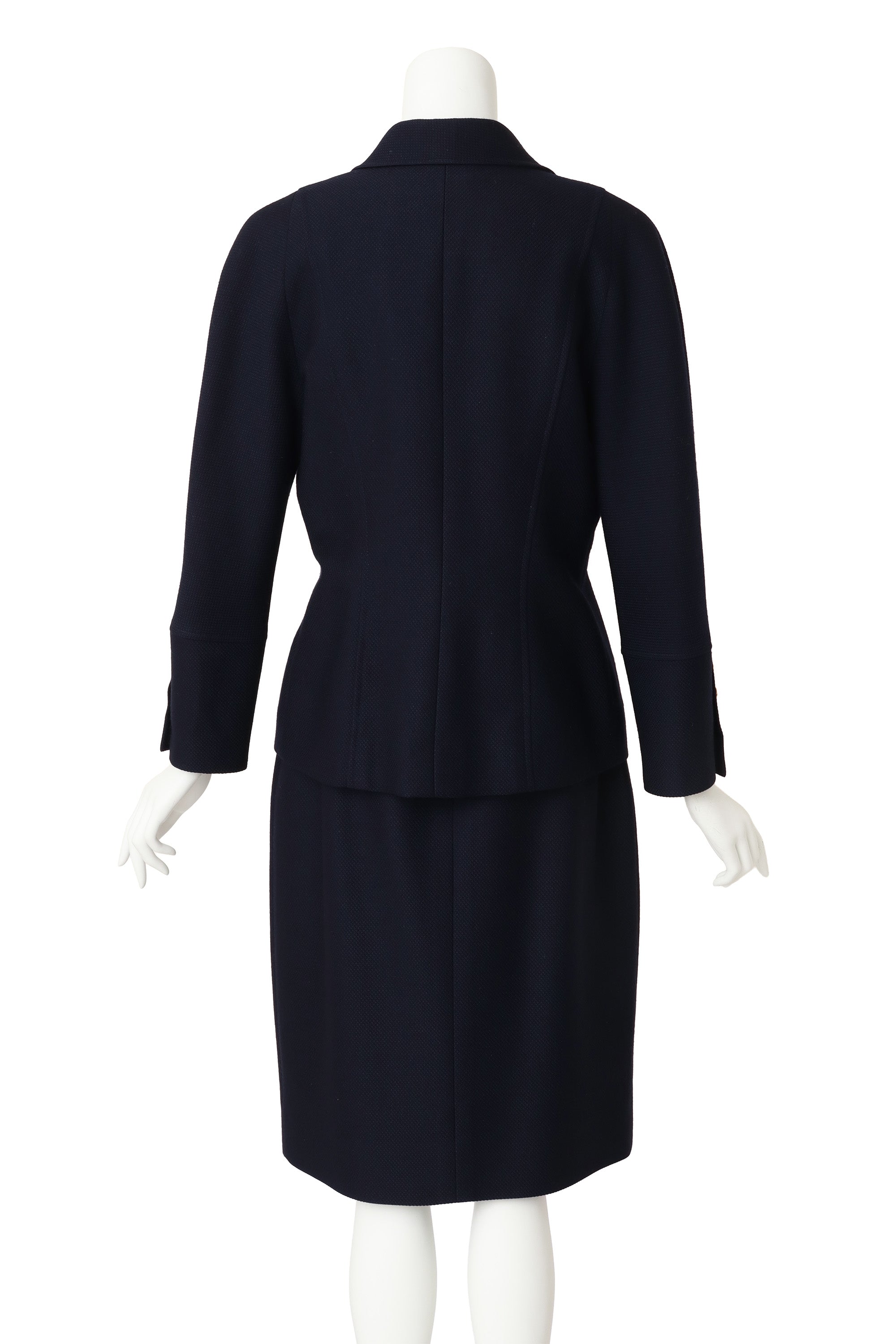 Wool Four Pocket Jacket and Skirt Set