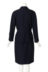 Wool Four Pocket Jacket and Skirt Set