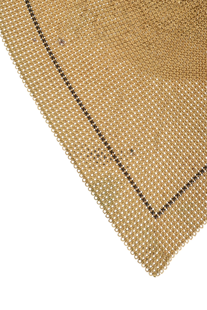 Vintage Whiting & Davis Mesh Chain Scarf Bib Necklace minor tarnshing  @ Recess LA