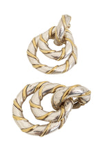 rope link drop earrings by Christian Dior close @ Recess LA
