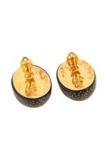 Sterling Egg Dot Earrings backs open @ Recess LA