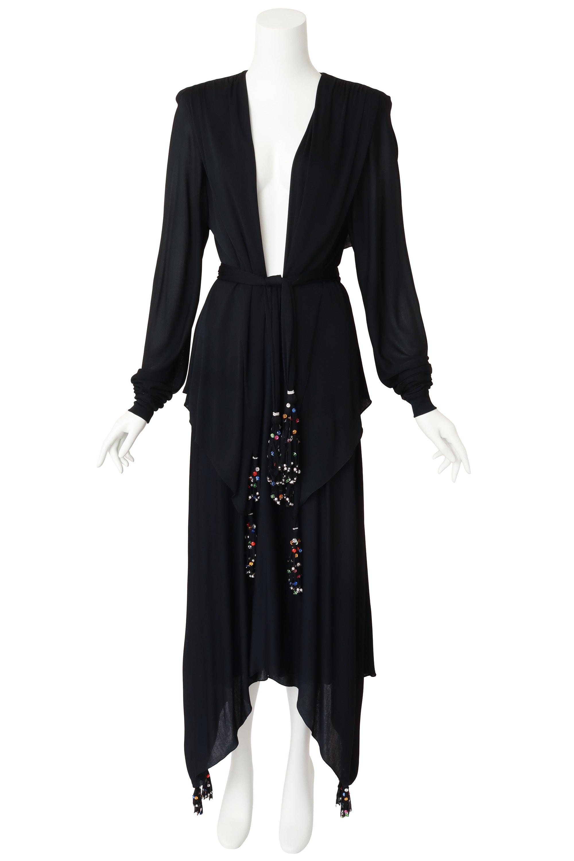 Jacket, Skirt & Scarf Set by Holly's Harp on mannequin scarf as belt @ Recess LA