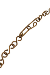Vintage Eclectic Wire Sun Necklace hook clasp closure @ Recess LA