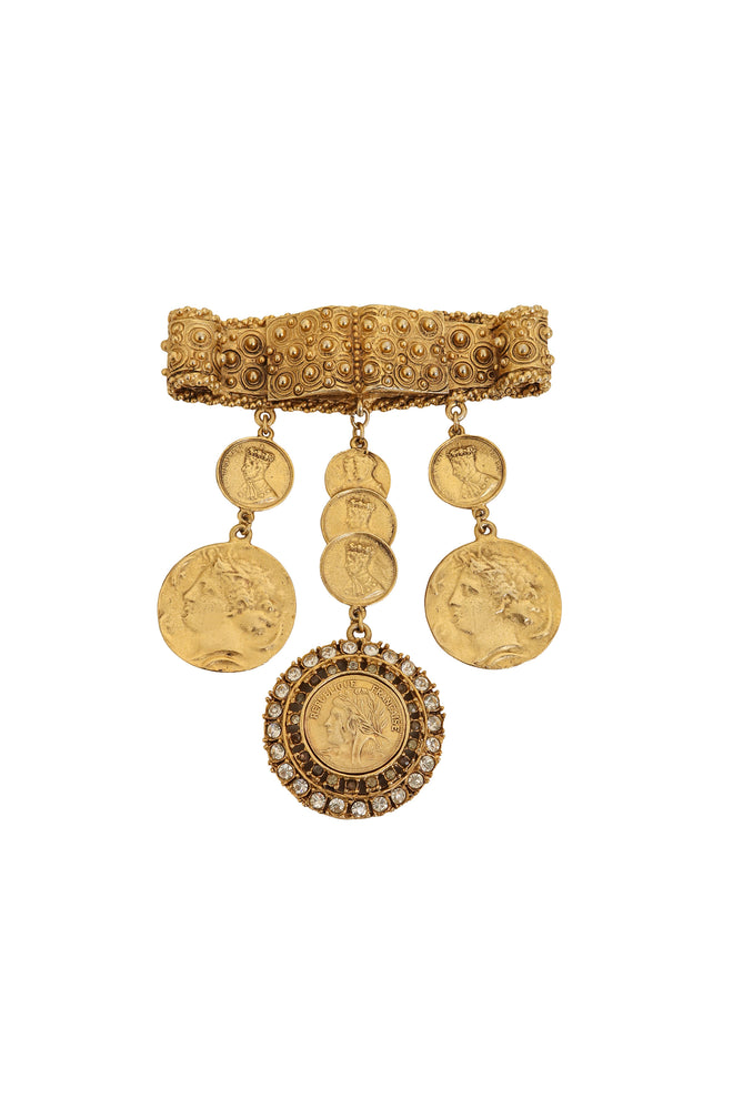 Coin Drop Brooch by Marla Buck @ Recess LA