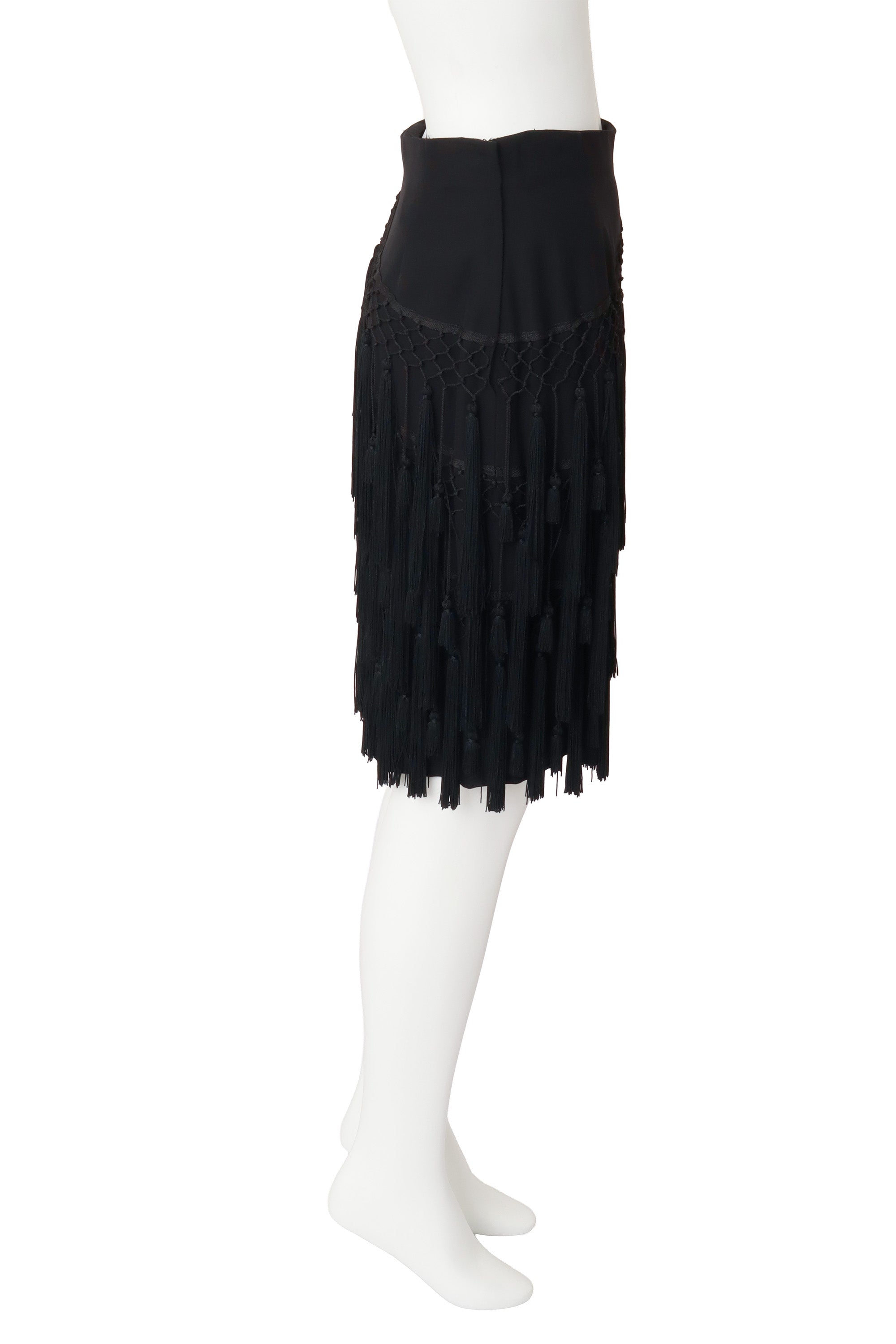 tassel skirt by Gianni Versace on mannequin side @ Recess LA