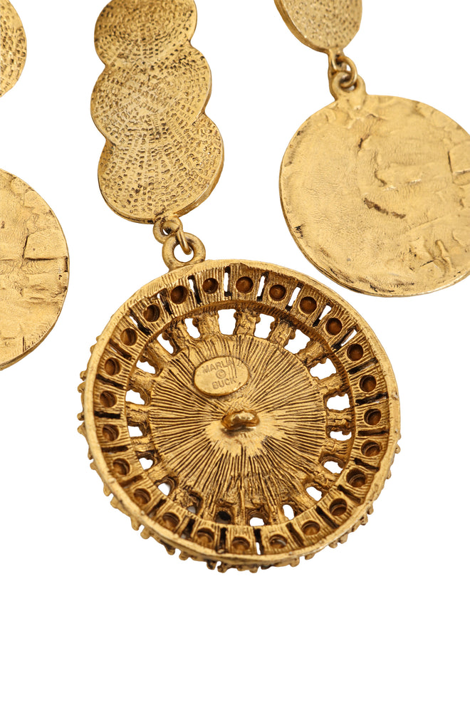 Coin Drop Brooch by Marla Buck cartouche @ Recess LA