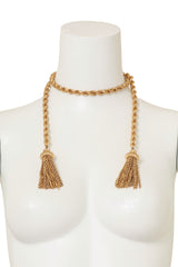 Vintage Open Tassel Lariat Necklace on mannequin @ Recess LA