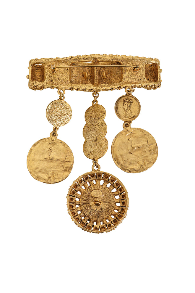 Coin Drop Brooch by Marla Buck back @ Recess LA