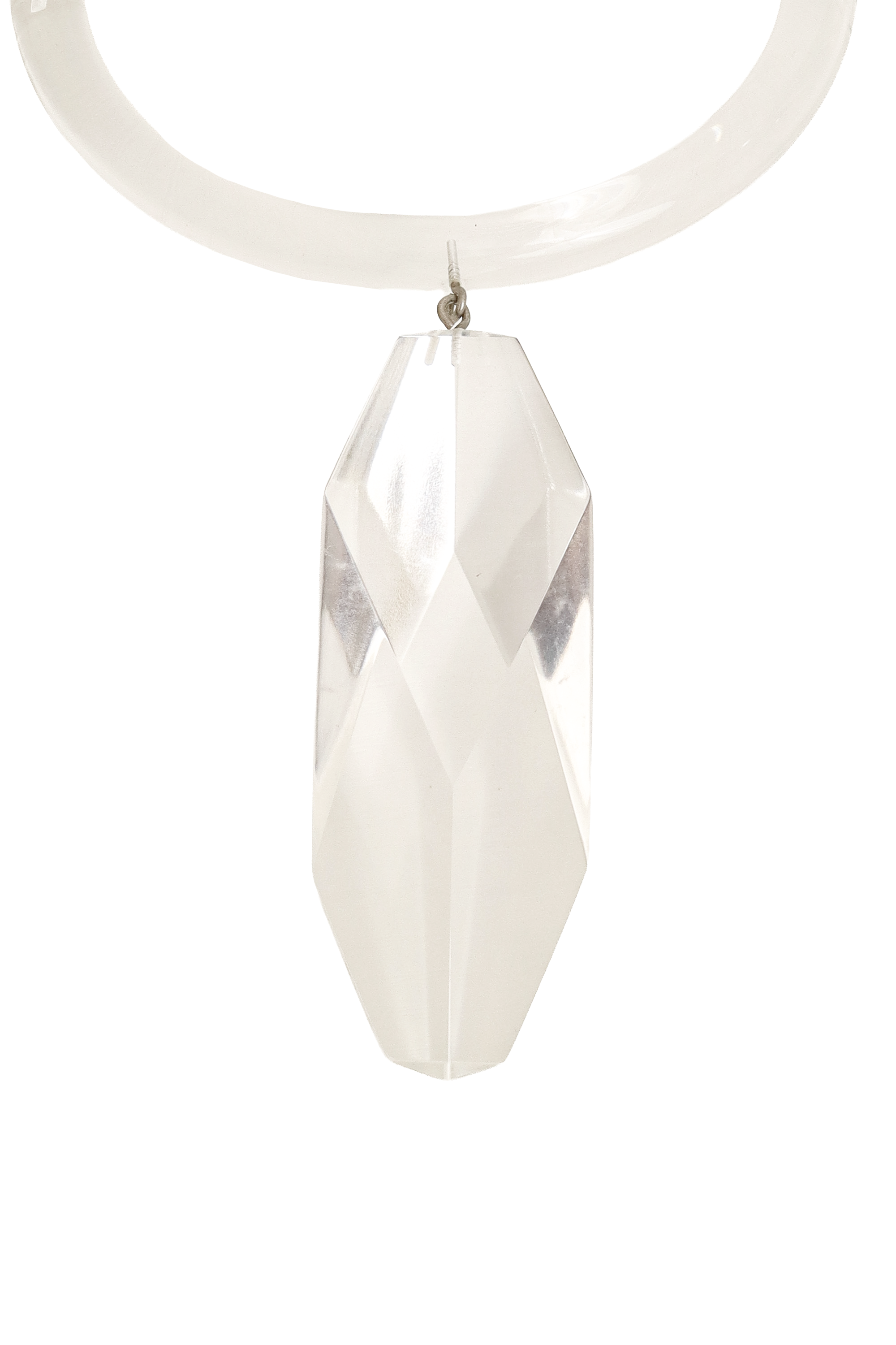 Prism Pendant Lucite Necklace close @ Recess LA