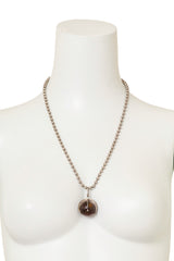Vintage Sterling Orb Pendant Necklace on mannequin @ RecessLA