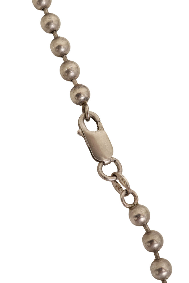Vintage Sterling Orb Pendant Necklace clasp @ RecessLA