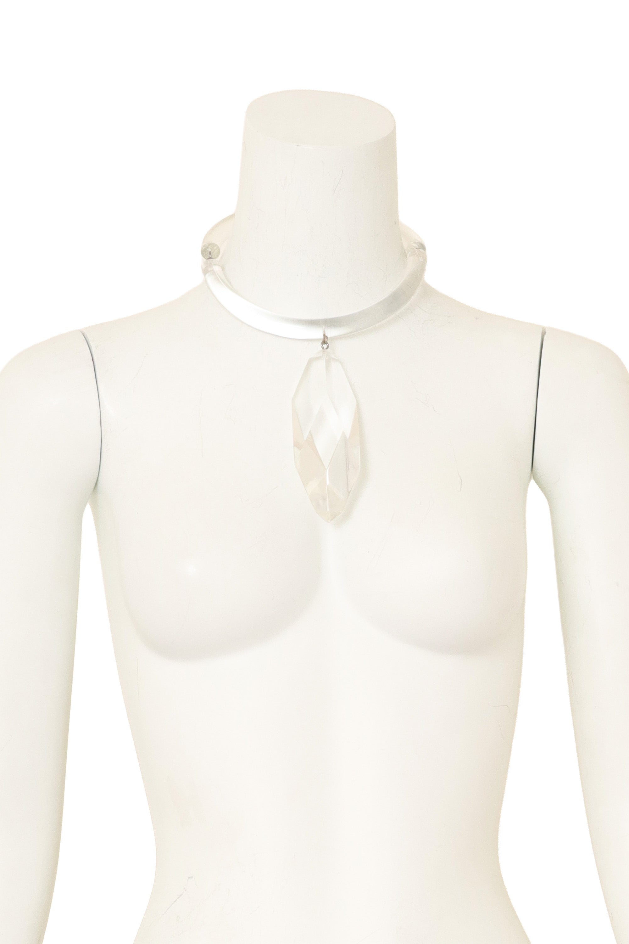 Prism Pendant Lucite Necklace on mannequin @ Recess LA