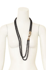 Zebra head bead necklace by Ciner on mannequin @ Recess LA