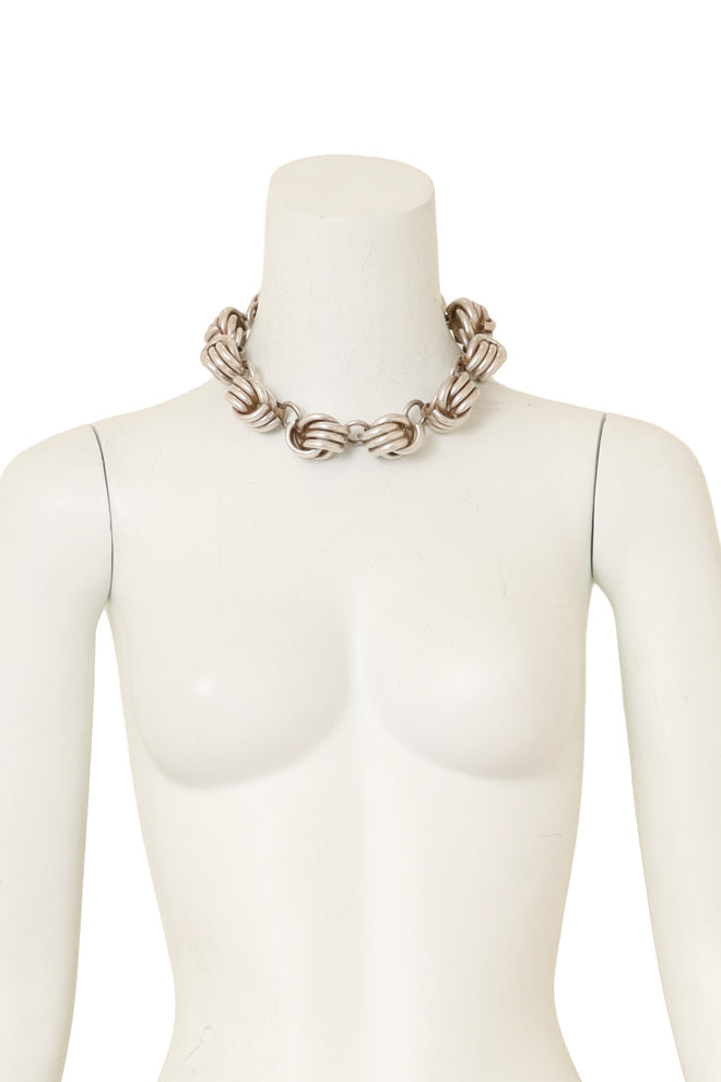 Sculptural Knot Link Necklace by Laura Vogel on mannequin @ Recess LA