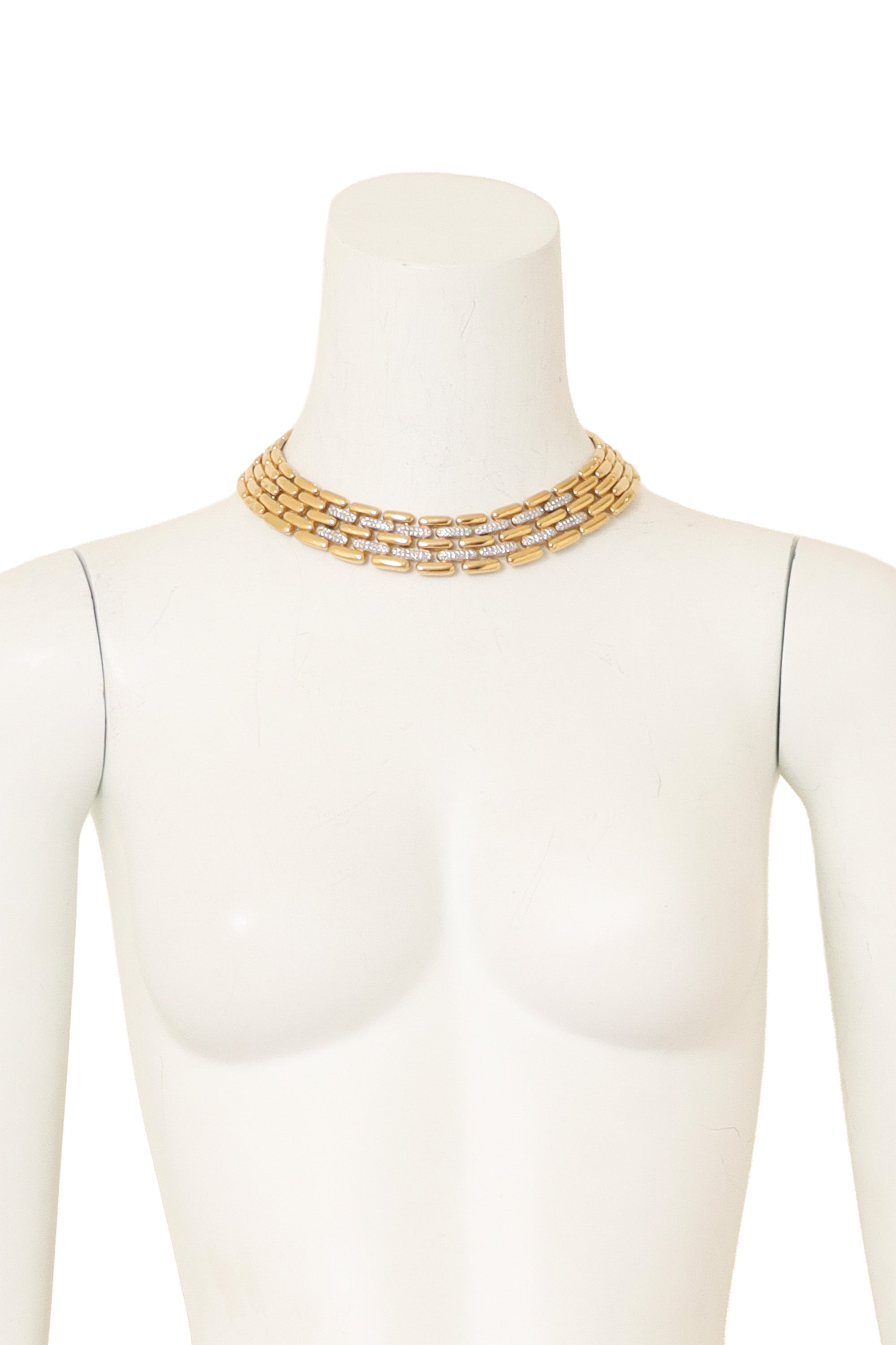 Pavé Bar Link Necklace by Givenchy on mannequin @ Recess LA