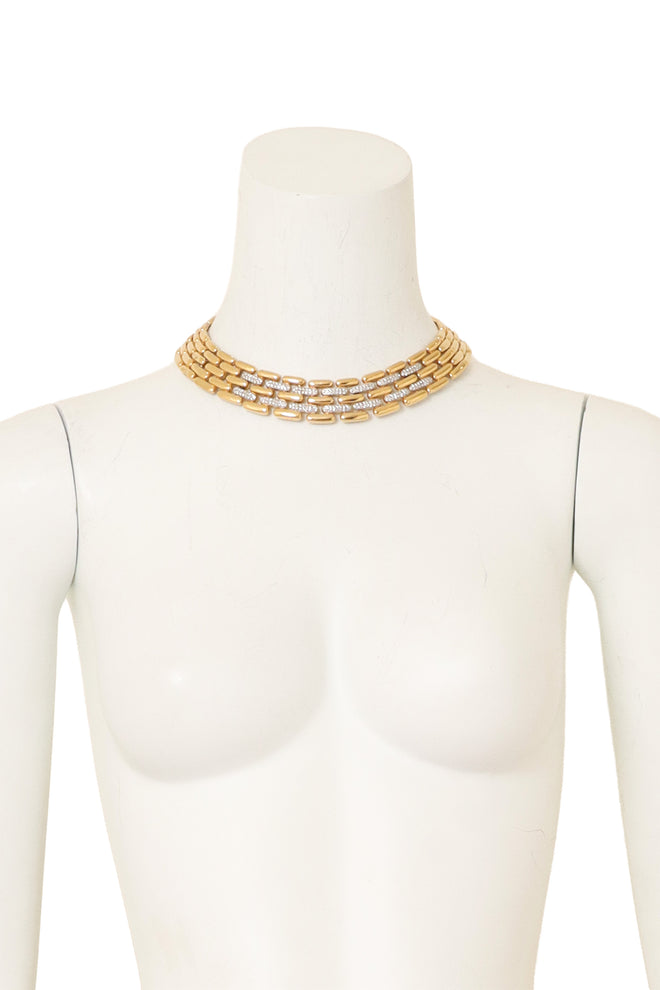Pavé Bar Link Necklace by Givenchy on mannequin @ Recess LA
