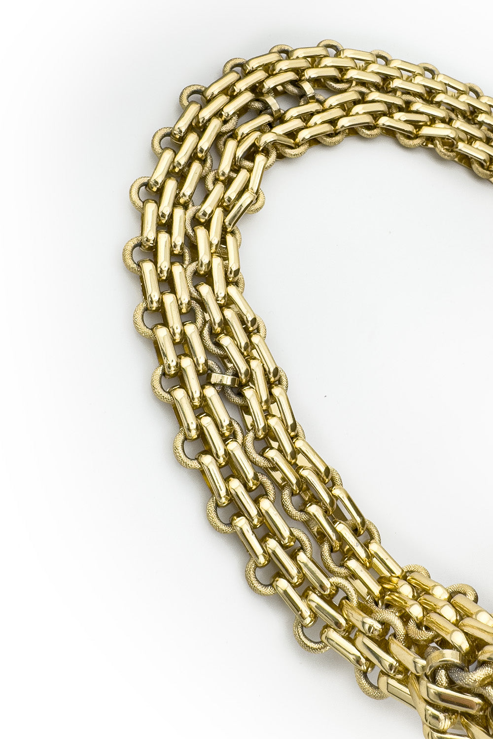 Vintage Raoul Calabro Faux Ostrich Chain Bag chain @recess la