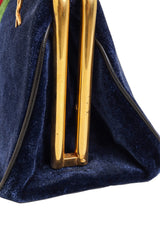 Vintage Roberta di Camerino Striped Velvet Doctor Bag scuffing @ Recess LA