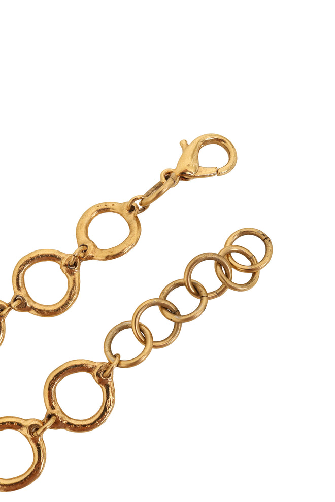 Geo Link Crystal Drop Necklace by J. Jansen clasp @ Recess LA