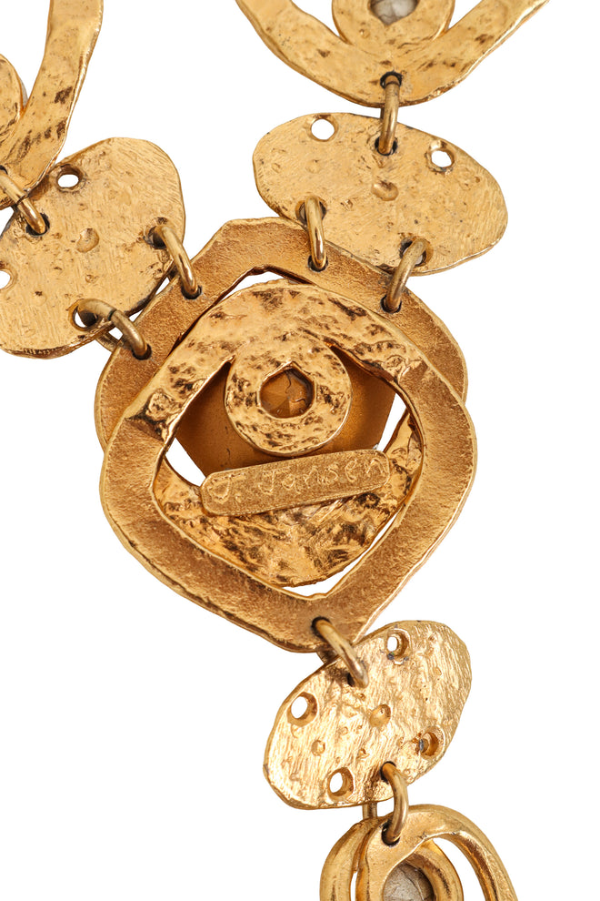 Geo Link Crystal Drop Necklace by J. Jansen signature @ Recess LA