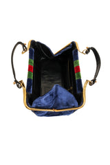 Vintage Roberta di Camerino Striped Velvet Doctor Bag opened @ Recess LA