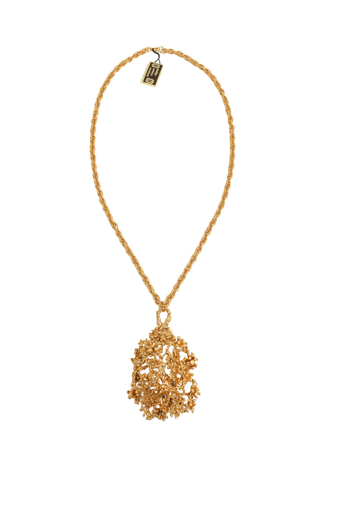 Brutalist Coral Pendant Necklace by Sascha B @ Recess LA