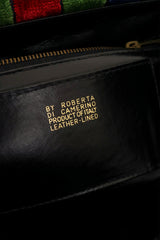 Vintage Roberta di Camerino Striped Velvet Doctor Bag signature @ Recess LA