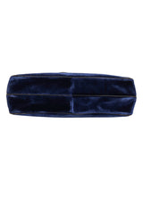 Vintage Roberta di Camerino Velvet Stripe Buckle Applique Bag bottom @ Recess LA