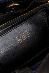 Vintage Roberta di Camerino Velvet Stripe Buckle Applique Bag signature @ Recess LA