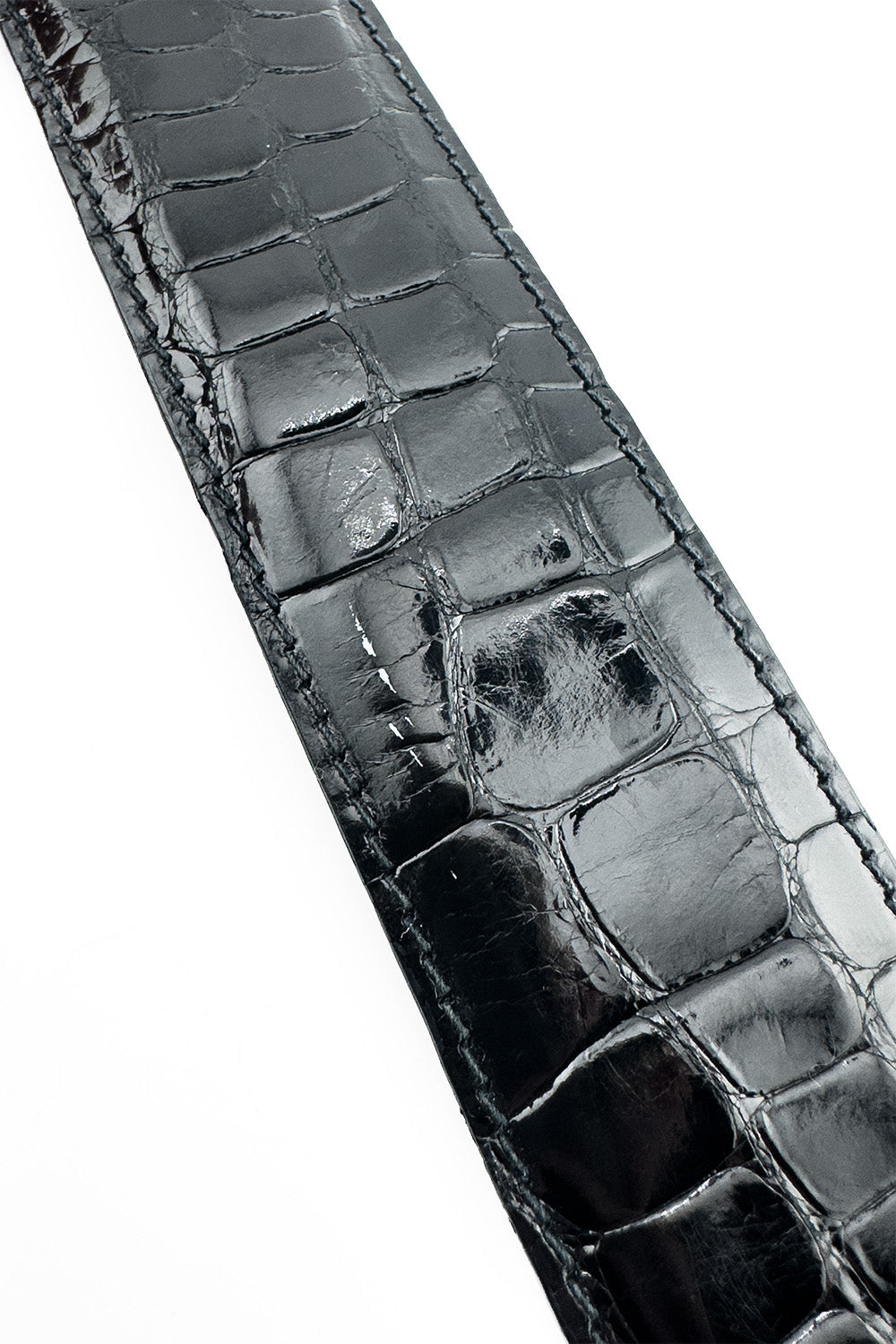 Vintage Barry Kieselstein-Cord Sterling Gator Buckle Belt scratch @recess la