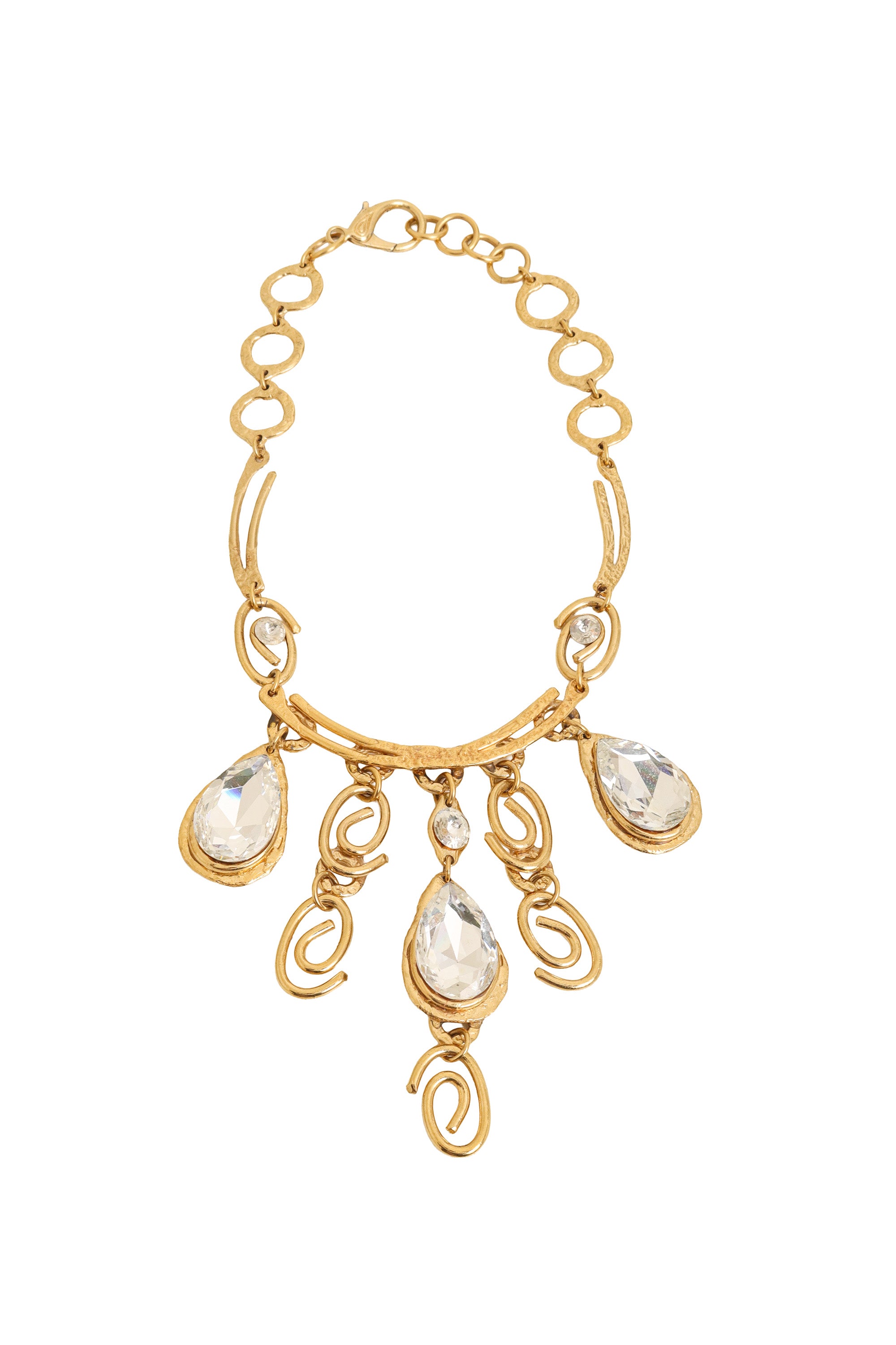 crystal swirl necklace by Jo Jansen @ Recess LA