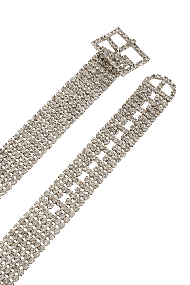 crystal mesh belt ends @ Recess LA