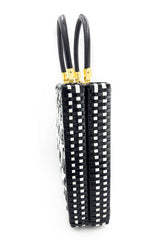 Vintage Woven Houndstooth Box Bag side @recess la