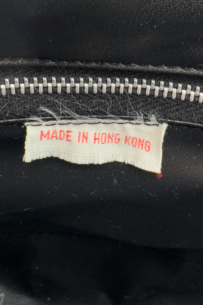 Vintage Woven Houndstooth Box Bag origin label @recess la